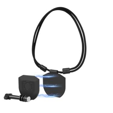Imagem de YicDofu Suporte magnético de pescoço para câmeras de ação, suporte de colar POV mãos livres com liberação rápida compatível com GoPro Hero 13/12/11/Insta360 X3/X4/DJI Action 4 para vlogging e gravação