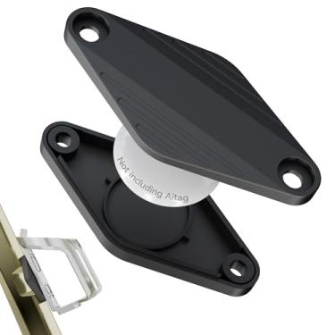 Imagem de EFEALL Suporte de airtag de bicicleta, suporte de garrafa de água oculto sob a bicicleta com parafuso antifurto, suporte oculto para airtag à prova d'água, suporte de rastreador GPS para bicicleta