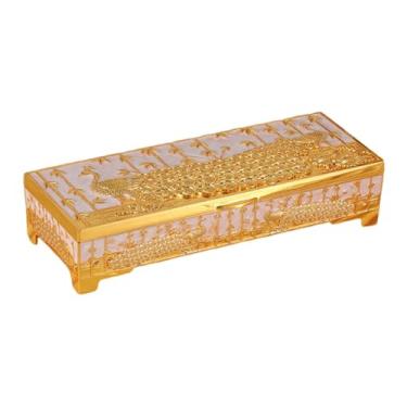 Imagem de YIJU Caixa de Joias para Mulheres, Organizador Multifuncional de Liga de Zinco, Estojo de Armazenamento para Colar, Grampos de Cabelo, Abotoaduras, Joias C, Rosa