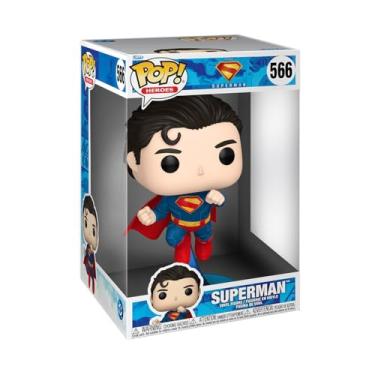 Imagem de Funko Pop! Jumbo: Superman 2025 - Super-Homem - Boneco de vinil colecionável - Ideia de presente - Mercadoria oficial - Brinquedos para crianças e adultos - Fãs de filmes - Figura modelo para