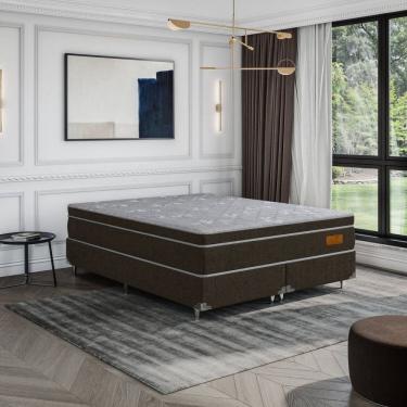 Imagem de Colchão para Casal com Molas 198cm X 158cm Marrom