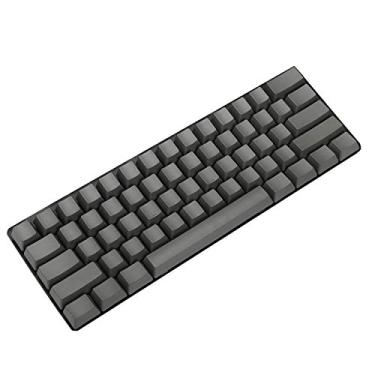 Imagem de Teclado mecânico PBT OEM de perfil 61 ANSI em branco grosso para teclado mecânico MX Switches (apenas teclado), Dark Gray
