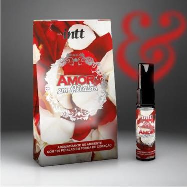 Imagem de Amor em pétalas  100 pétalas em coração com perfume - intt  15ml