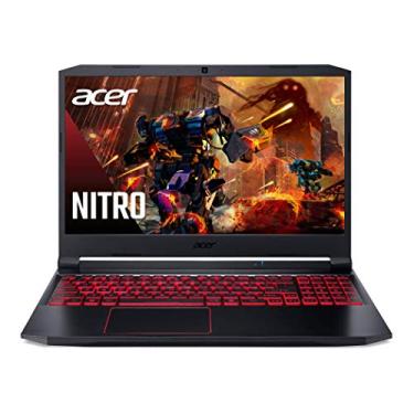 Imagem de Laptop jogos Acer Nitro 5 AN515-55-53E5, Intel Core i5-10300H, GPU de laptop NVIDIA GeForce RTX 3050, tela IPS 15,6 pol. FHD 144 Hz, DDR4 8 GB, SSD NVMe 256 GB, Killer Wi-Fi 6, teclado retroiluminado