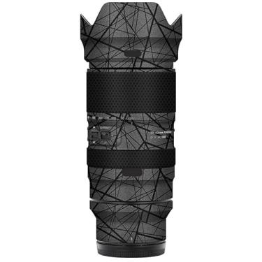 Imagem de Adesivo de lente de câmera antiarranhões para Tamron 50-400 mm F4.5-6.3 adequado para Nikon Mount Coat Wrap película protetora capa 50 400 (cinza cruzado)
