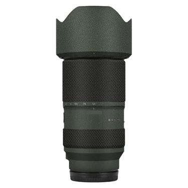 Imagem de Adesivo para câmera antiarranhões com tampa de lente película protetora decalque protetor corporal para Tamron 50-300 mm F4.5-6.3 adequado para Sony Mount 50 300 (couro verde)