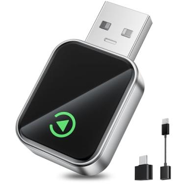 Imagem de THANDBLE Adaptador CarPlay sem fio para iPhone (atualização 2025) converte adaptador de carro com fio em sem fio, tamanho mini Plug and Play, compatível com iOS 10+ e atualizações OTA - Preto