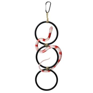 Imagem de pranovo Anéis de escalada de cobra para bola Python Enriquecimento Brinquedos de Escalada para Corn Snake Reptiletank Cage Decor Habitat Acessórios Snake Climber