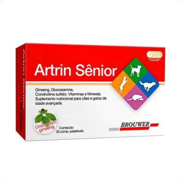 Imagem de Artrin Sênior Ginseng Brower 30 Comp Para Cães Idosos - Brouwer