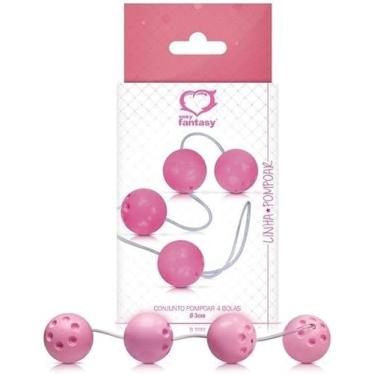 Imagem de LOVE BALLS SEXY FANTASY - 4 Bolas Com Peso Para Pompoarismo 30g Rosa REF:3142B