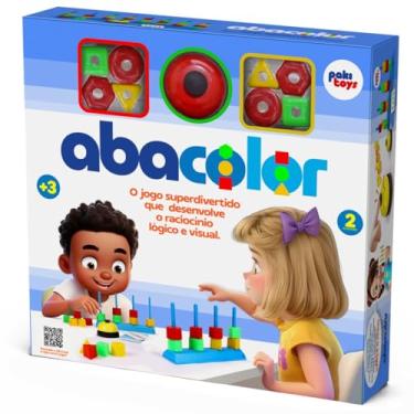 Imagem de Jogo Abacolor Brinquedo Desafio Estratégia Montar