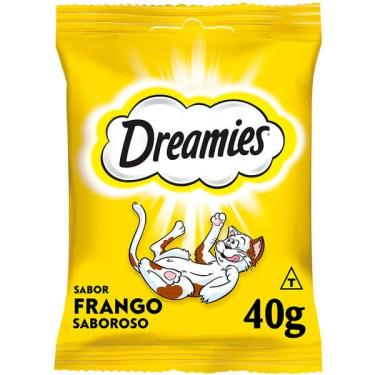 Imagem de Kit Petisco Dreamies para Gatos Adultos Sabor Frango - 4 Pacotes (40 g)