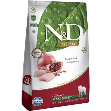 Imagem de Ração Farmina N&D Prime Frango e Romã Cães Adultos Raças Grandes - 20,2 Kg