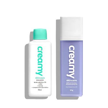 Imagem de Kit Creamy Skincare Tônico Facial Ácido Salicílico + Sérum Facial Adapalenato