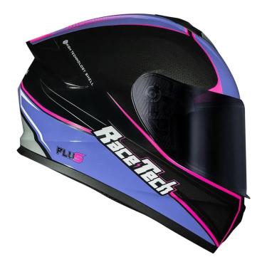 Imagem de Capacete Race Tech Hit Plus Preto e Roxo 