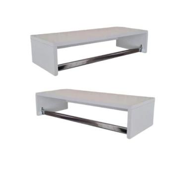 Imagem de 2 Cabideiro Armário Aéreo Quarto Lojas De Roupas Parede Closet - cavas