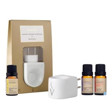 Imagem de Kit Aromaterapia Para Ansiedade Estresse Via Aroma Difusor Elétrico e 