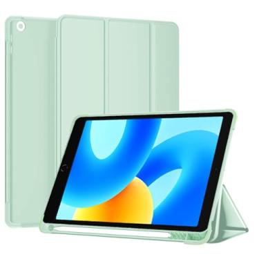 Imagem de Capa para iPad 7ª, 8ª e 9ª Geração 10,2 Polegadas - Com Slot para Apple Pencil, à Prova de Choque e Queda, Suporte Ajustável (Verde)
