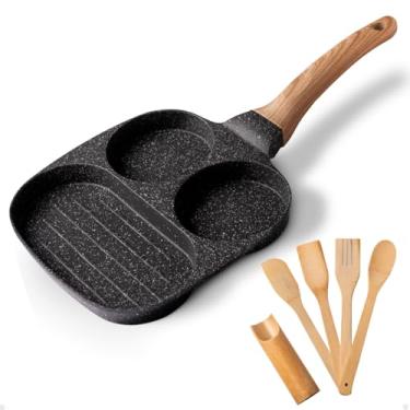 Imagem de Frigideira 3 em 1 Antiaderente Corato + Kit utansílios de Bamboo