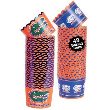 Imagem de Copos de cozimento da Universidade da Flórida (48 peças) para decorações de futebol, aniversário e festa de formatura da UF Gators (Florida Gators)