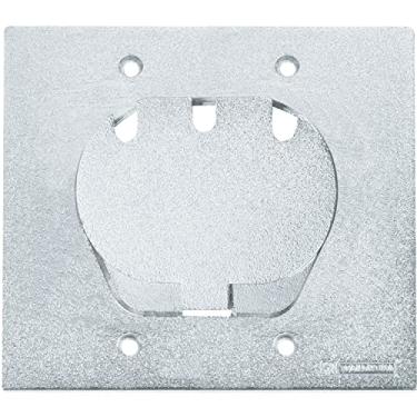 Imagem de Tampa unha simples 3 tomadas RJ para caixa de piso 4x4 cromada Tramontina