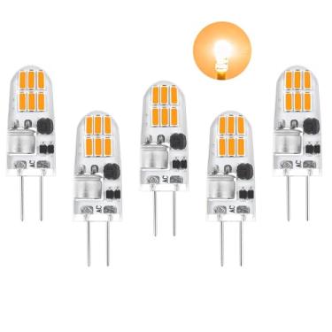 Imagem de I-SHUNFA Lâmpada LED G4, 12 V AC/DC G4 lâmpadas bi-pinos, alternativa às lâmpadas de halogêneo JC, adequada para luzes de gramado, luzes de disco, iluminação sob gabinete, luzes de bancada etc. (12SMD