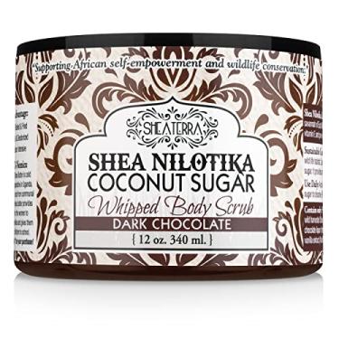 Imagem de Shea Terra Nilotik - Esfoliante corporal batido com açúcar de coco, chocolate amargo, 340 g