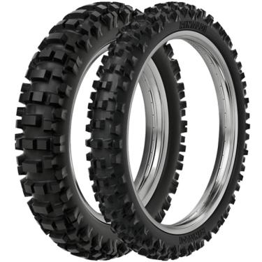 Imagem de Par Pneu Honda Crf 450 120/90-19 + 90/90-21 Rmx35 Rinaldi