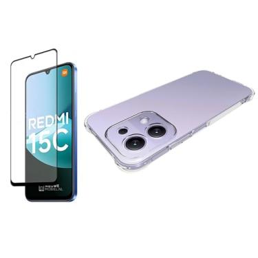 Imagem de Kit Capa Capinha Anti Impacto + Película De Vidro 3D 9D Para Xiaomi Redmi 15C