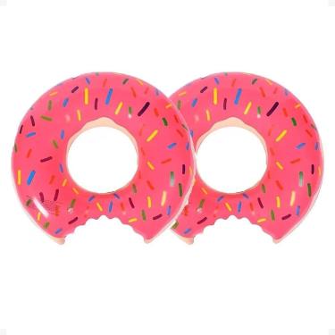 Imagem de 2X Kit 2 Boia Donuts Rosquinha Piscina Criança Adulto Grande