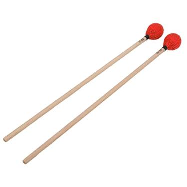 Imagem de Marimba Marimba, Marretas de Percussão, Cabeça Enrolada Em Algodão, para Tocar Instrumentos Musicais, Superfície Lisa, Resistente à Abrasão, para Iniciantes, Profissionais, 1 Par