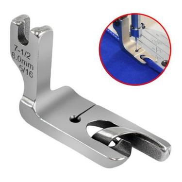 Imagem de Calcador Bainha Barra Fina 7,9mm Juki Brother Jack Gemsy Ind - Evolver