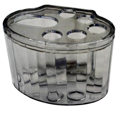 Imagem de Porta Pasta E Escova De Dentes Fumê - 154f - Daivak Porta Pasta-escova Dente Fume Daivak