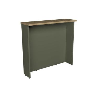 Imagem de Bancada Ilha Cozinha PH 3068 Manhattan 120cm Verde/Carvalho Nature - Herval