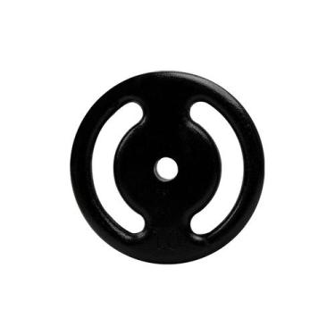 Imagem de Anilha academia 1kg pintada vazada 28mm peso Musculação - BASE