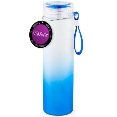 Imagem de Garrafa De Vidro 470 Ml Frost Topget - Azul