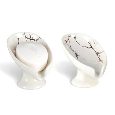 Imagem de Saboneteira ANTIS'S HOME Ceramic Self Drening, pacote com 2 unidades, 