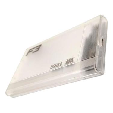 Imagem de Case Externa para HD/SSD Sata 2,5" USB 3.0 Transparente Cristal até 4 
