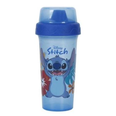 Imagem de Copo Infantil BabyGo Stitch Com Tampa 340ml