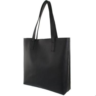 Imagem de Bolsa Sacola Feminina Grande bolsa de ombro e mão - Boour, Preto