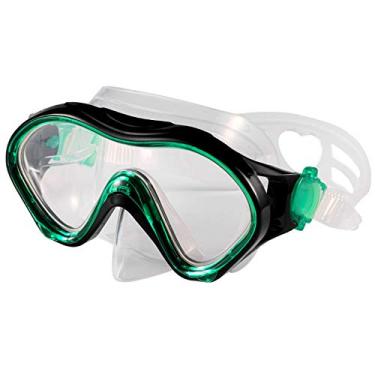 Imagem de Fpxnb Máscara de natação infantil, óculos de natação com capa de nariz, equipamento de snorkel, mergulho com snorkel, lentes antiembaçantes, proteção UV, soquete à prova d'água, ângulo de visão de 180° para jovens e adolescentes