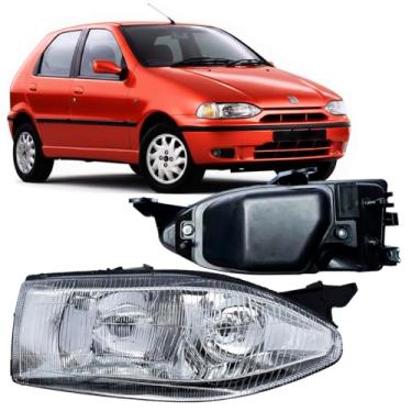 Imagem de Farol Foco Duplo Palio Strada Siena Weekend Young 1999 À 2002 (Direito)