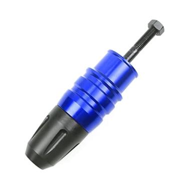 Imagem de XLYJNB Para Kawasaki Z900 Z900 Z900RS Acessórios Para-choques Motocicleta Slider Peças Protetor de Almofada de Colisão Moldura Escapamento CNC Proteção contra Queda (Cor: Azul)