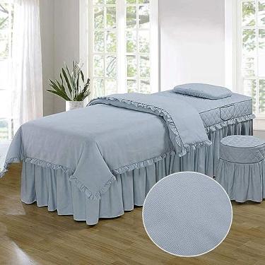 Imagem de RAUGAJ Folhas de massagem de cor pura, folhas simples para salões de beleza 4 peças de Bfor Beauty/6/80X190 cm (31X75polegadas)