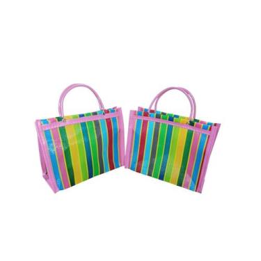 Imagem de sacola infantil de nylon multicoloridas - CSR COMECIO
