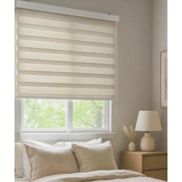 Imagem de Persiana Zebra Prime 160larg x 160alt - Decore Cubra, Mescla Bege