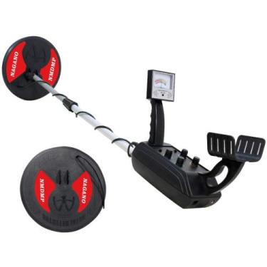 Imagem de Detector de Metais Profissional 2 Bobinas 3,5m Ouro Prata Cobre - Naga