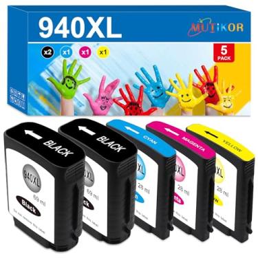 Imagem de Cartucho de tinta 940XL compatível com Officejet Pro 8000 8500 8500A 8500A Plus substituição de impressora para HP 940 XL 940 Tanque de tinta para A809a A811a A909a A909g A909n (pacote com 5, 2 pretos
