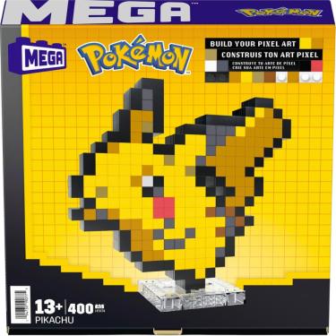 Imagem de Mega Construx Pixel Art Pokémon Pikachu HTH74 Mattel