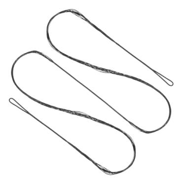 Imagem de Corda de arco recurvo, substituição de cordas de arco para tiro com arco 14 fios para equipamento universal de tiro com arco, preto AMO 177.8 cm (real 167.6 cm)